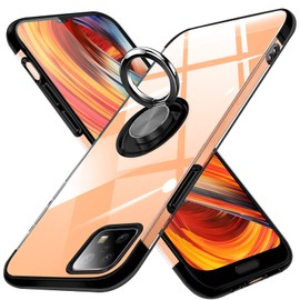 Aquos sense 4 Case with Ring, Clear, Shockproof, TPU, US Military MIL Standard, Compatible with Car Holder, Rotating Ring, AQUOS sense 4 Case, Ring, Shock Absorption, Integrated, Durable, Thin,