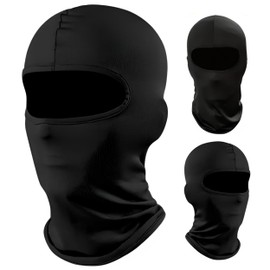 Balaclava Motos Negra Unisex | Pasamontañas Hombre Protección UV y Térmica | Accesorios para Moto y Motocicleta | Mascarilla Transpirable Ligera | Ideal para Ciclismo, Motociclismo y Senderismo