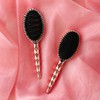 Francfranc French Shiv Dual Oval Hairbrush Shiny Pink Gold