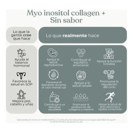 Reset Myoinositol Collagen Myodchiro Inositol 600g Sinsabor Sabor Sin sabor                                                                           