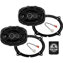 KICKER Speakers 6X9 inch for Nissan Frontier 2022-2024 Upgrade Kit - Pair of DS Series with Adapters and Harness, Car Audio Front Door Speaker DSC6930, 43DSC69304