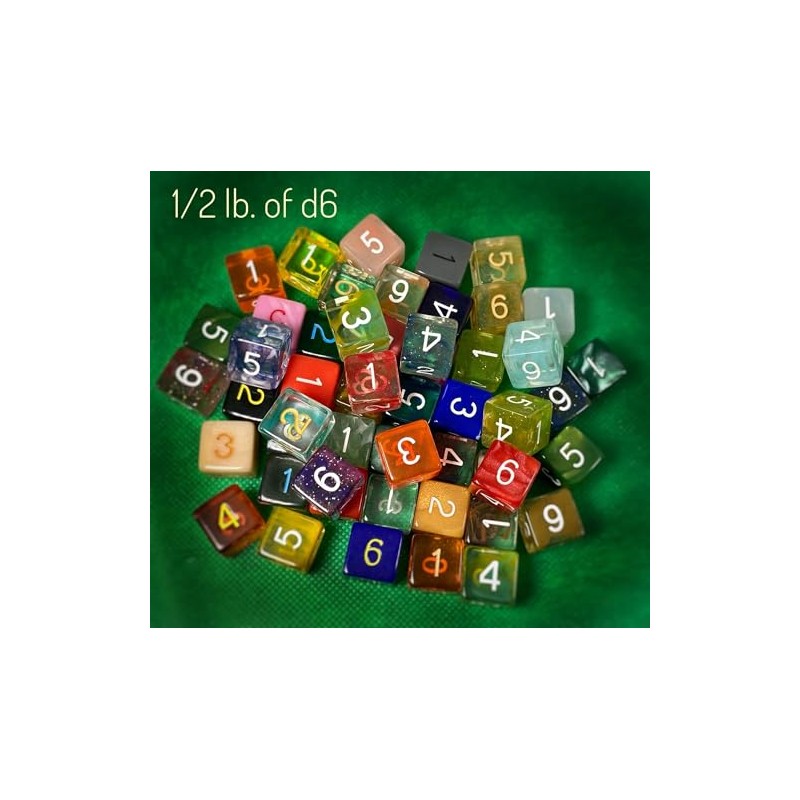 Roll Again Bulk Dice - in assorted colors, shapes, and