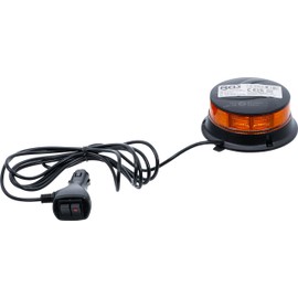 BGS 70342 Rotating Beacon Light Yellow with Magnet 12 V / 24 V Diameter 130 mm