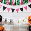 24 Pieces Witch Party Favors Bag Pink and Green Bow