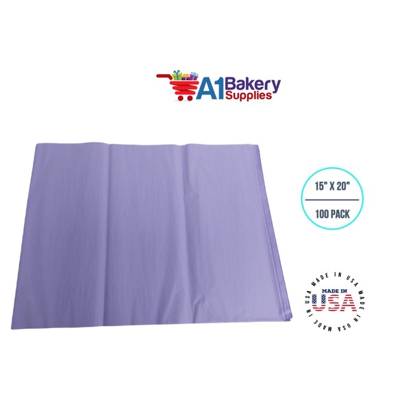 Soft Lavender Color Tissue Paper 15 x 20 100sheets Premium Tissue Paper A1 bakery supplies Made in USA