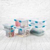 Sterilite 12 Qt Gasket Box, Stackable Storage Bin with Latching