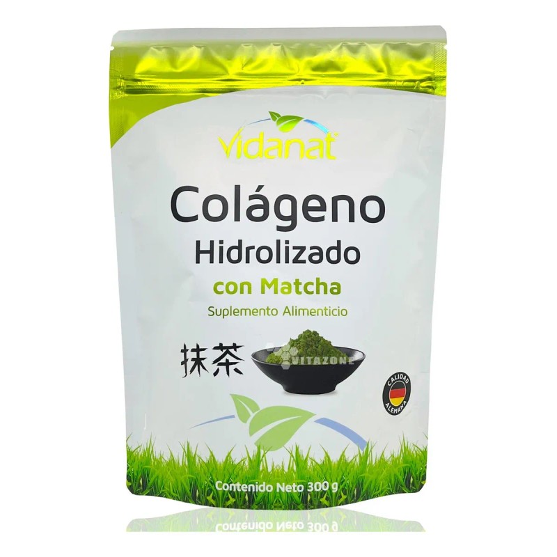 Colágeno Hidrolizado Puro Vidanat Con Matcha 300g Mer Env Matcha