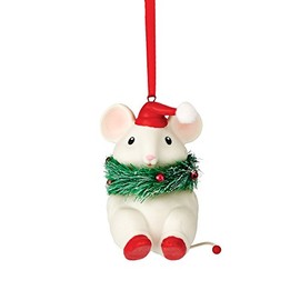Department 56 The Merry Mice Collection Olive Wreath Maker Ornament, 4.33 inch