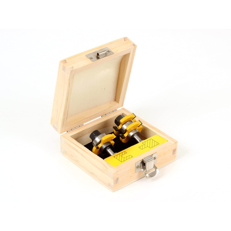 YONICO Router Bits Tongue & Groove Set 3/4-Inch 2 Bit