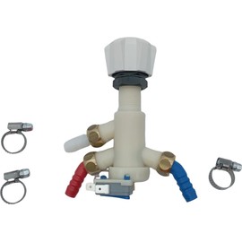 CR-MOESANCO® Under Mixer Shower Remote Control Kit + 3 Stainless Steel Clamps for Caravan, Motorhome, Boat or Camper