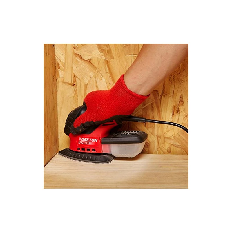 DEKTON DT80766 5Piece Medium 80 Grit Paper Backing Orbital Sander