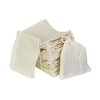 ICEYLI 30 Pcs 4 x 3 Inches Natural Unbleached Cotton