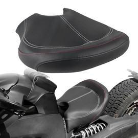 BAKAFOH Driver Seat w/Thick Cushion For Can Am Ryker 600 900 Sport Rally Edition 2019-2025 Ryker Seat Accessories(Part#219400795)(Flat White Stitches)