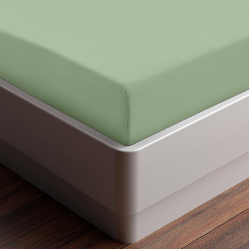 Utopia Bedding Fitted Sheet King, Sage - Deep Pocket 14