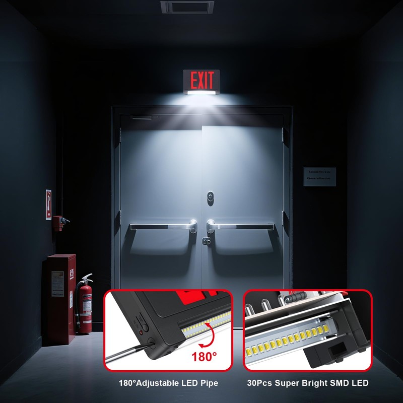 Exit Signs with Emergency Lights Battery Backup, UL Listed Double-sided