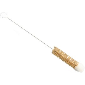 haug bürsten - Wool Scoop Brush for Cleaning Vases, Nozzles and Test Tubes in White - Dimensions: 260 x 20 x 20 mm - Made in Germany