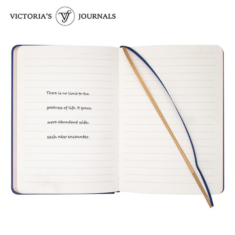 VICTORIA'S JOURNALS Leatherette Vintage Journal Hard Cover Lined Notebook Old
