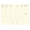 Filofax A5, 1 week on 2 pages, cotton cream (multilingual)