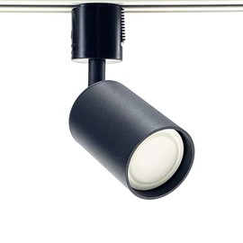 Duct Rail Spotlight Cylinder Type GU10 LED Bulb 6W Color Black (1 Pack)