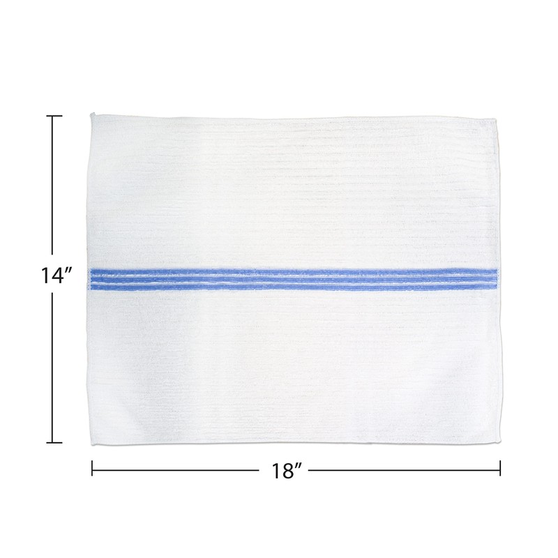 Nouvelle Legende Ribbed Microfiber Bar Mop Towels, Super Absorbent, Cleaning