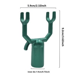 10 Pcs Heavy-Duty Tree Branch Support,Aluminum Alloy Garden Stake Support, Propping Up Branch Plant Stems, Vines, Flowers, and Straightening Trees Broom Pole Anchor (0.75" Inner Diameter, Green)