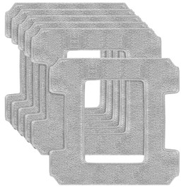 Pack of 6 Cleaning Cloths for Ecovacs Winbot W1 / W1 Pro / W2 / W2 Omni Window Cleaning Robot Cleaning Pad Replacement Parts for Ecovacs Winbot Washable Microfibre Wipes