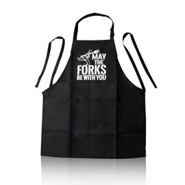 Bojueshaw Cooking Aprons,Adjustable Kitchen Apron,Oil Proof Chef Apron,Unisex Waterproof Bib Apron with 3 Pockets for Baking Gardening Bar Craft BBQ Coffee