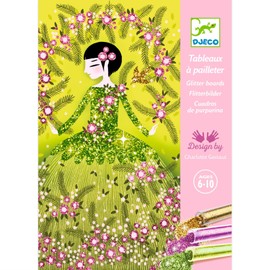 Djeco DJ09500 For Older Children-Glitter Boards, Mixed