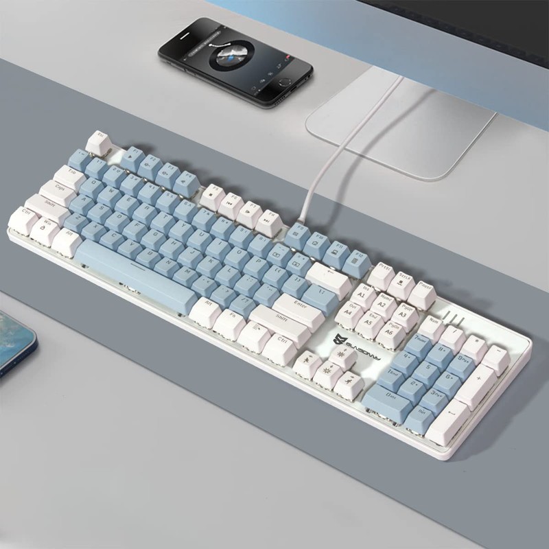 Merdia Mechanical Keyboard Gaming Keyboard | Blue Switch, Blue Color