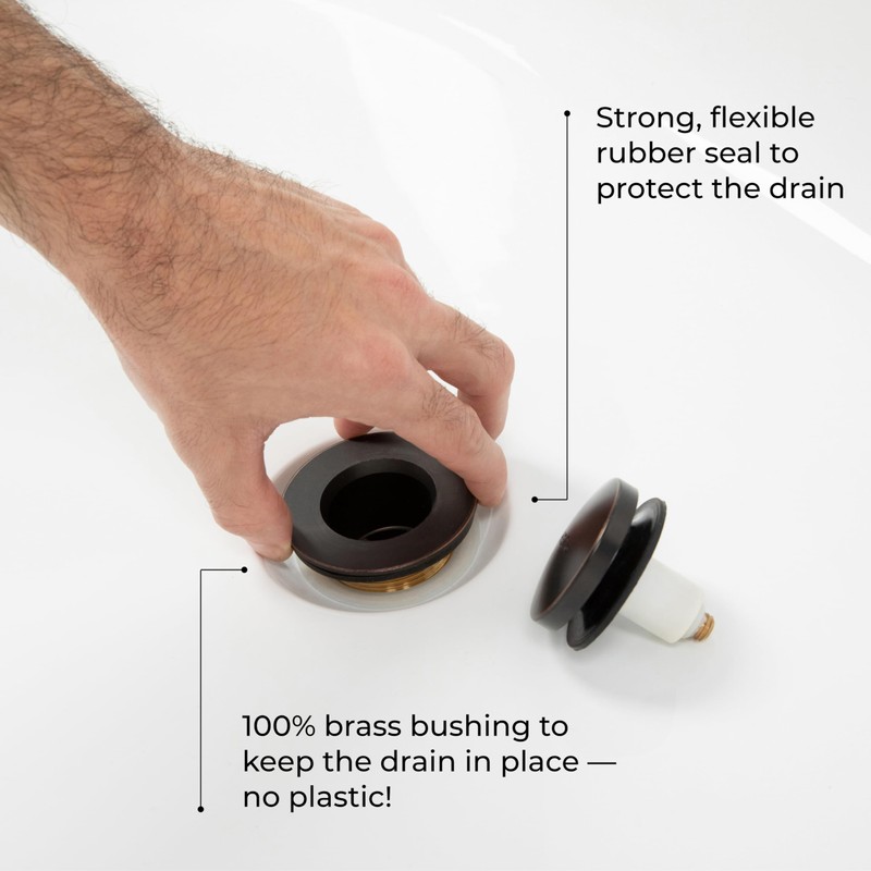 Dorence Tip Toe Bathtub Drain Kit Tub Drain Assembly Conversion