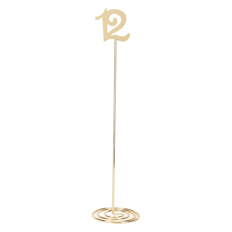 6pcs Metal Wedding Table Numbers Rust Prevention Thickened Tall Table