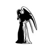 Weeping Angel Silhouette DW Sticker Decal Notebook Car Laptop 3.5"