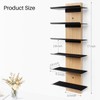 SEKSON Sunglasses Organizer for Wall, Solid Wood Sunglass Holder Display
