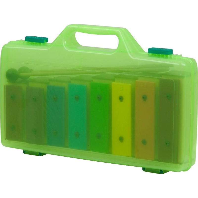 Eight Note Plastic Resonator Bell Set with Case