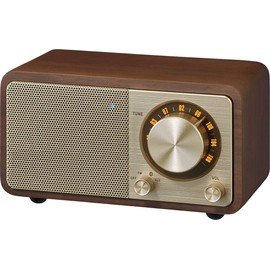 SANGEAN WR-301 FM Radio Bluetooth Speaker, Walnut
