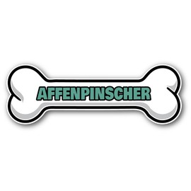 US Decal, Inc. - Affenpinscher, Dog Bone Shape Sticker