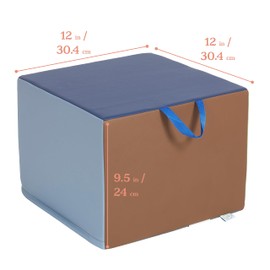 ECR4Kids SoftZone Children's Cozy Cubes, Flexible Seating, Earthtone, 4-Pack