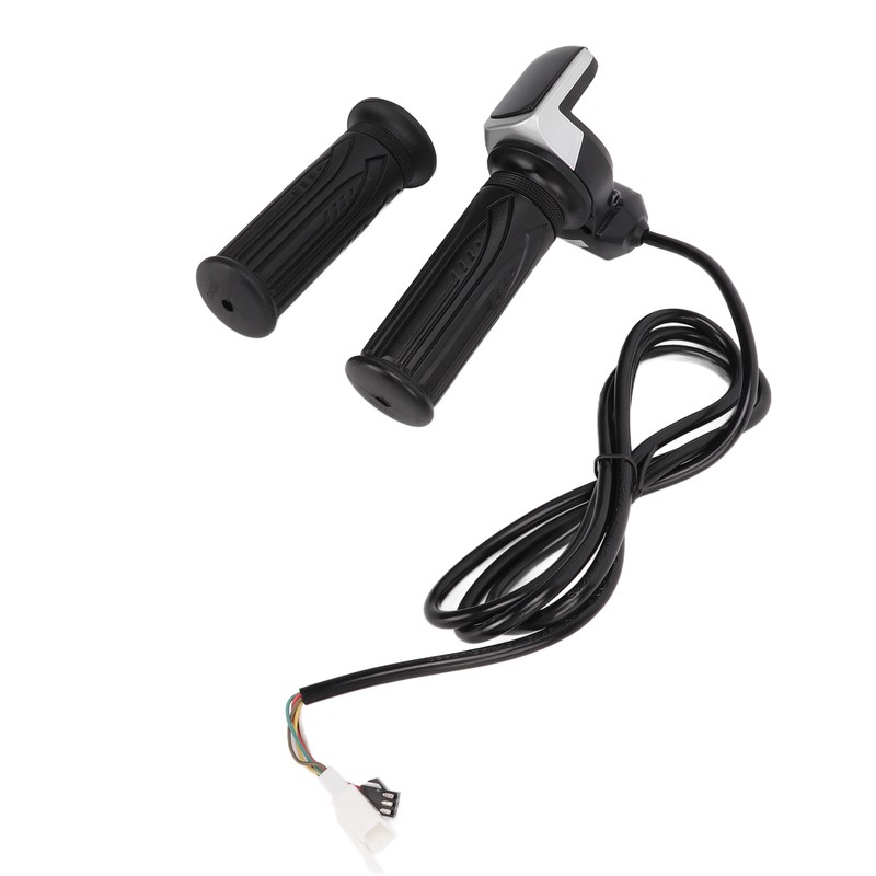 LED Display Electric Bike Throttle Grip Handlebar with Battery Indicator