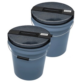 Galvanox Mesh Lid for 5 Gallon Bucket, Compatible with Yeti Loadout Buckets - 2 Pack