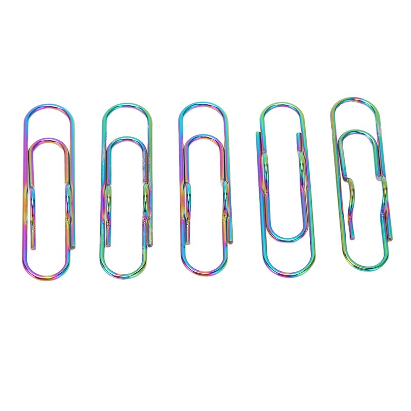 20pcs Metal Pen Clips Strong Clamping Force Rust Prevention Electroplating