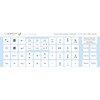 Lacerto® 14 x 14 mm German Sticker Set for PC