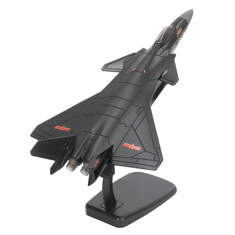 Metal Plane Model Crafted with Stand Accessories Decorative Alloy Metal