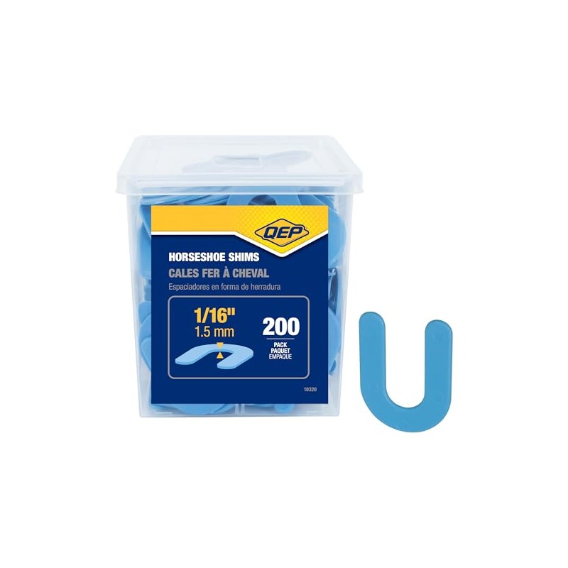 QEP 1/16" Horseshoe Shim Tile Spacers for Marble, Granite and