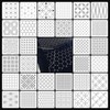 32 PCS Sashiko Stencil Kit, 5.1 x 5.1 Inch Plastic