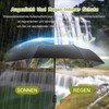 ZUOYOUZ Travel Umbrella Printed with Nature Elements Sun Protection Portable