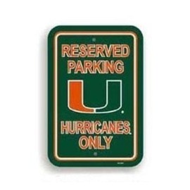 Fremont Die Miami Plastic Parking Sign
