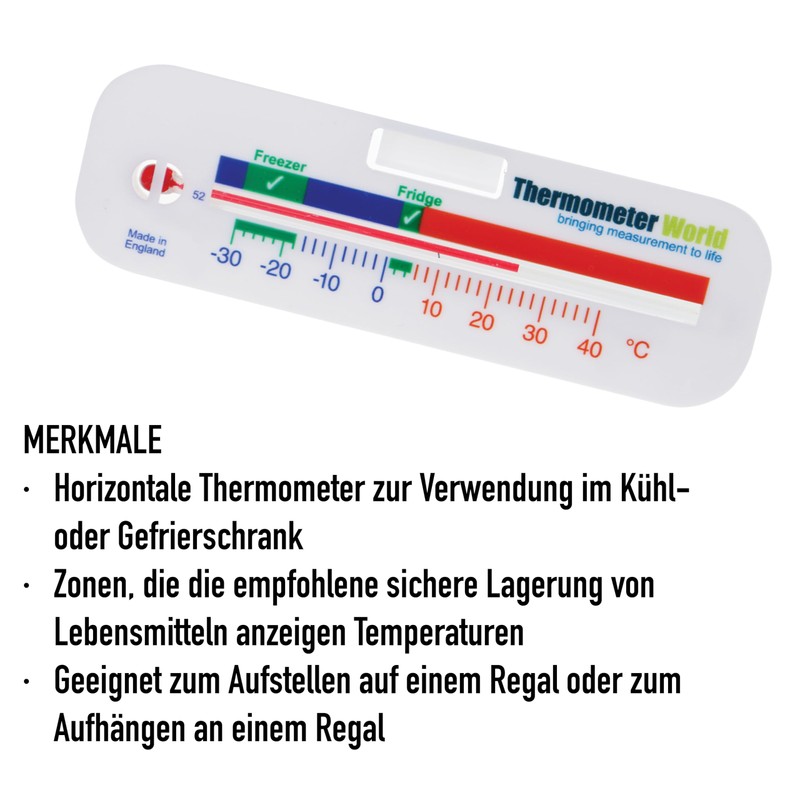 Freezer/Fridge Thermometer - Refrigerator Chiller Cooler Temperature gauge - **Two