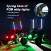 LQMEILI 4FT-1 PC Spiral RGB LED Whip Light RGB Chasing/Dancing