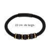 ROAL | Pulsera de piel con acero inóxidable diseño de
