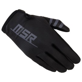 MSR Rush MTB Mountain Bike Dirt Bike Motocross MX BMX Outdoor Sports ATV UTV Powersports Riding Gloves for Men and Women Large Black